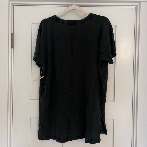 Anthropologie Pilcro Charcoal Short Sleeve Tee - Picture 2 of 5